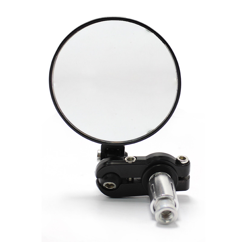 Motorcycle 7/8" Handle Bar End Rearview Mirror For Suzuki SV650 SV650S