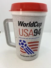 Vintage World Cup 1994 USA  Super Thermo Mug Betras MADE IN USA Worldcup 94