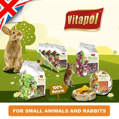VITAPOL Naturals Organic Food for Rabbit Rodents Hamster -herbs, fruits etc.- superfoods