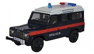 Oxford Diecast 76DEF016 Land Rover Defender LWB Station Wagon Hong Kong Police