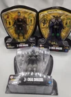 Judge Dredd lot of 3 Action Figures Hiya Toys "Dredd, Fear and Death" New Sealed