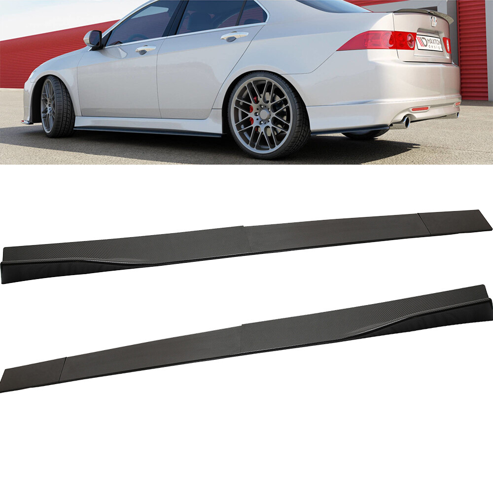 For Honda Accord 01-21 Carbon Fiber Side Skirt Lip Extension