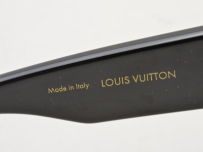 LOUIS VUITTON Sunglasses Cyclone Acetate Frame Black x Gold Z1578E