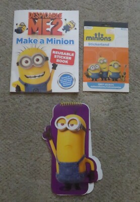 Despicable Me 2: Make a Minion Reusable Sticker Book SET-3 Minion items