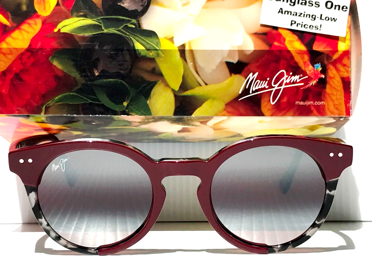 Maui Jim UPSIDE DOWN FALLS Burgundy Tort POLARIZED Rose  display picture 2
