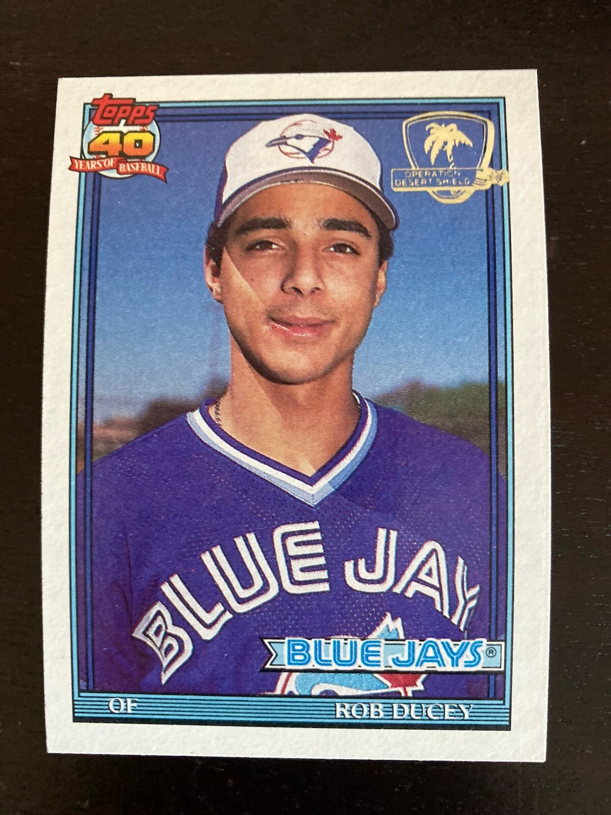 1991 Topps - Operation Desert Shield #101 Rob Ducey Toronto Blue Jays
