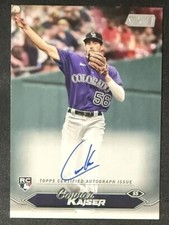 2024 Topps Stadium Club Baseball Connor Kaiser RC Auto #SCBA-CKA Colorado Rockie