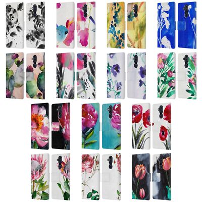 OFFICIAL MAI AUTUMN FLORAL BLOOMS LEATHER BOOK WALLET CASE FOR NOKIA PHONES