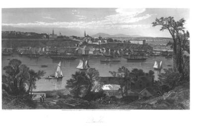 QUEBEC CANADA RIVER MARITIME 1870s Engraving Antique Art Print [Inv# ...