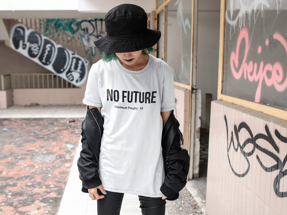 2021新作モデル “NO No FUTURE” Black シャツ Future - poumonquebec.ca