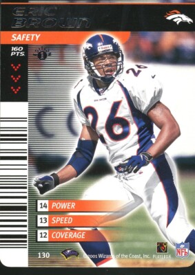 2002 NFL Showdown 1st Edition ERIC BROWN BRONCOS #130 | eBay