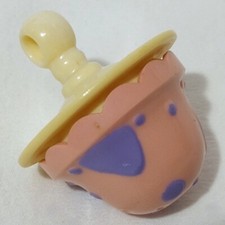 Keypers Rattle for Baby Pearl Snail Pink and Purple Vintage Tonka Toy Plastic