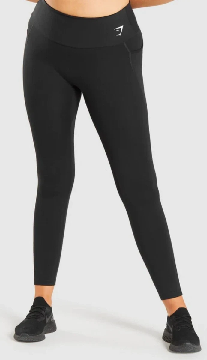 Gymshark black top mesh leggings