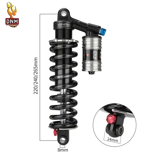 AM DH MTB Ölfeder Stoßdämpfer hinten 265mm Offroad Bike Rear Shock Absorber - Bild 4 von 17