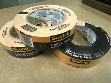 Scotch 1.41in. W X 60.1 yd L Orange Strong Strength Masking Tape 3 pk
