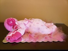 Baby Shaped Diaper Cake For Baby Shower