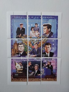Chad 1997 US President John F. Kennedy MNH STAMPS , Set of 9