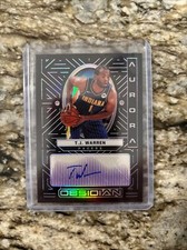 2021-22 Panini Obsidian TJ WARREN Aurora Insert Auto #/149 Indiana Pacers
