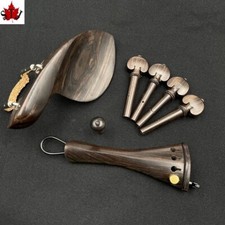 4/4 violin Natural ebony wood Replacement Violin Parts Accessories 2