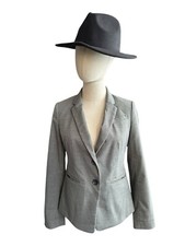 Ann Taylors Petite Gray Tailored Blazer Women...