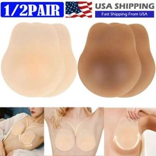 Silicone Bra Self-Adhesive Stick On Gel Push Up Strapless Backless Invisible Bra
