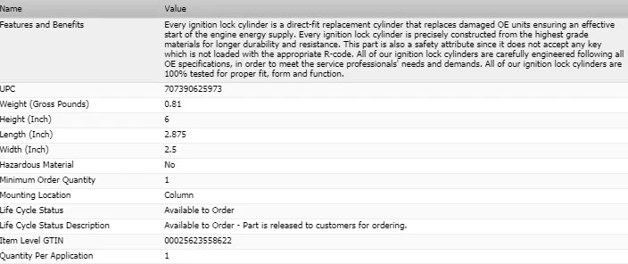 Cilindro de trava de ignição padrão com chaves para 2005-2007 HYUNDAI SONATA - Imagem 3 de 4