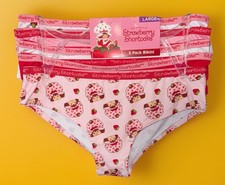 STRAWBERRY SHORTCAKE 5 Pack Large JUNIOR BIKINI PANTIES Underwear NWT