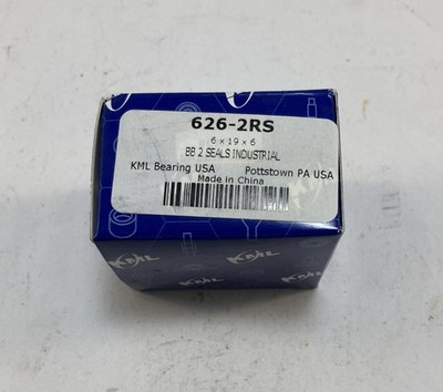 KML 626-2RS Single Row Deep Groove Ball Bearing New Old Stock