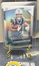 2025 Panini Prizm - Rookies Tetairoa McMillan #311 Silver Prizm Autographs (AU,