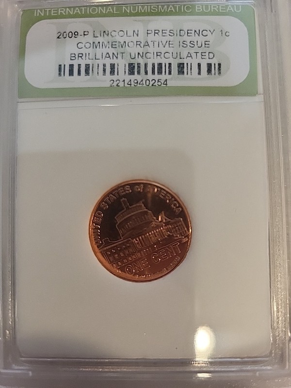 2009 P Lincoln Presidency Cent  Brilliant Uncirculated from bank roll