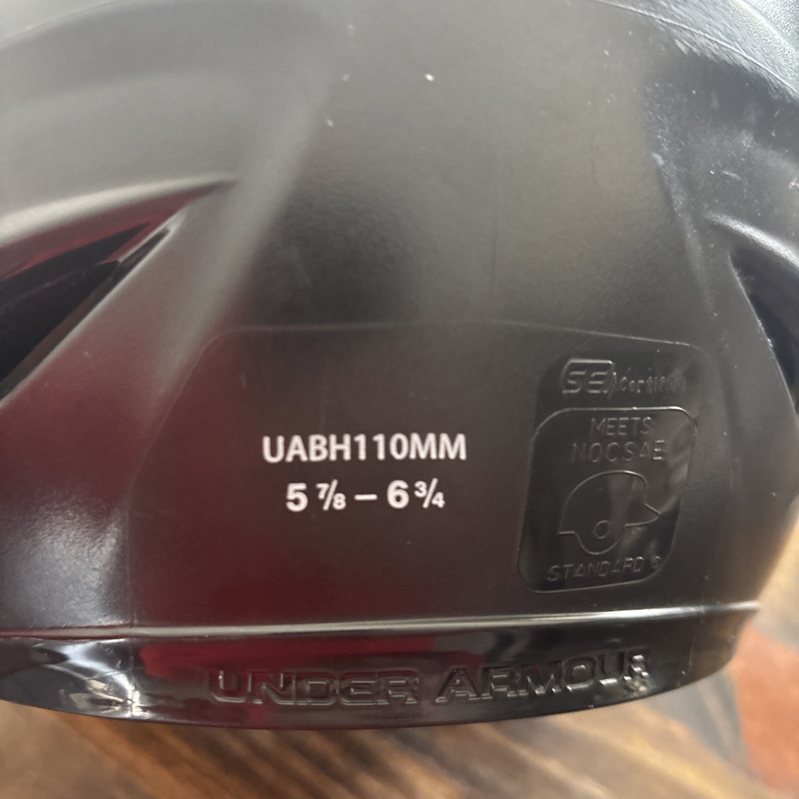 Open Box Under Armour Matte Molded Batting Helmet-Youth-Black  thumbnail 3