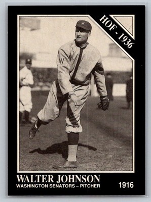 Walter Johnson 1991 Conlon Collection TSN #9 Washington Senators - Free Shipping