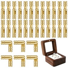 30 Pcs Barrel Hinges Brass Jewelry Box Hinges Hidden Invisible Concealed Hinges