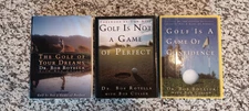 Dr. Bob Rotella Set of 3 Golf Books, Good Pre-owned Condition