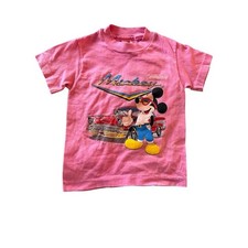 Vintage Mickey Mouse California Tee Kids Medium 6/8 Made in USA Sherry