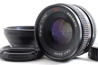 Contax Carl Zeiss Planar 50mm F1.7 T MMJ MF Objektiv C/Y Mount mit G-11...