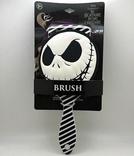 Disney Nightmare Before Christmas Jack Skellington Oval Paddle Brush Soft Pins