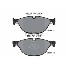 Textar Bremsbelagsatz Bremsklötze vorne 34116775318 6775318 34116793021 | 69046