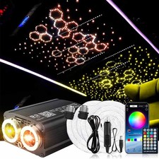 1200 LED Sternenhimmel Auto Lichtfaser Glasfaser Optik Deckenleuchte APP Control