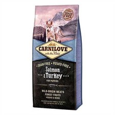 Carnilove Grain-Free Salmon & Turkey Dry Puppy Food - 12kg 6.39 per kilo