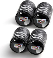 Tire Valve Stem Caps for Cadillac Escalade CT4 CT5 CT6 ATS CTS SRX Black-08 
