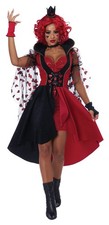 Queen Cosplay Dress Adult 5025-137 Of Hearts Costume