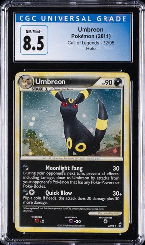 2011 POKEMON CALL OF LEGENDS #22 UMBREON-HOLO CGC 8.5