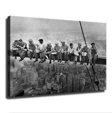 Lunch Atop a Skyscraper Poster 24x36 Unframed Wall Art Decor
