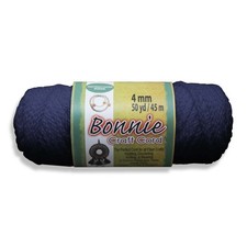 6 Pack - Pepperell Bonnie Macrame Craft Cord 4mmX50yd-Navy - BB4-50-038