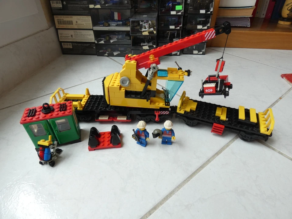 Lego 4552 System Wagon grue chemin de fer + notice - Photo 2/3