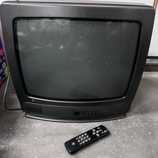 GE 20 remote TV 19GT312 Vintage Retro Television COAX With Remote, Read