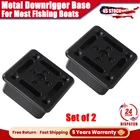 2xHeavy-Duty Mount For Most Fishing Boats Cannon Style Full Size Downrigger Base