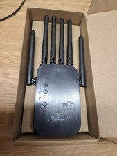 Dual-Band WiFi Repeater WiFi Signal Booster Home or Office Networking UK Plug 