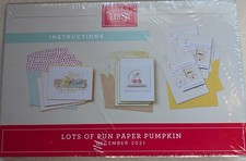 Stampin' Up Paper Pumpkin Box of Pun Dec 2021 Refill, No Ink. Has stamp set. New